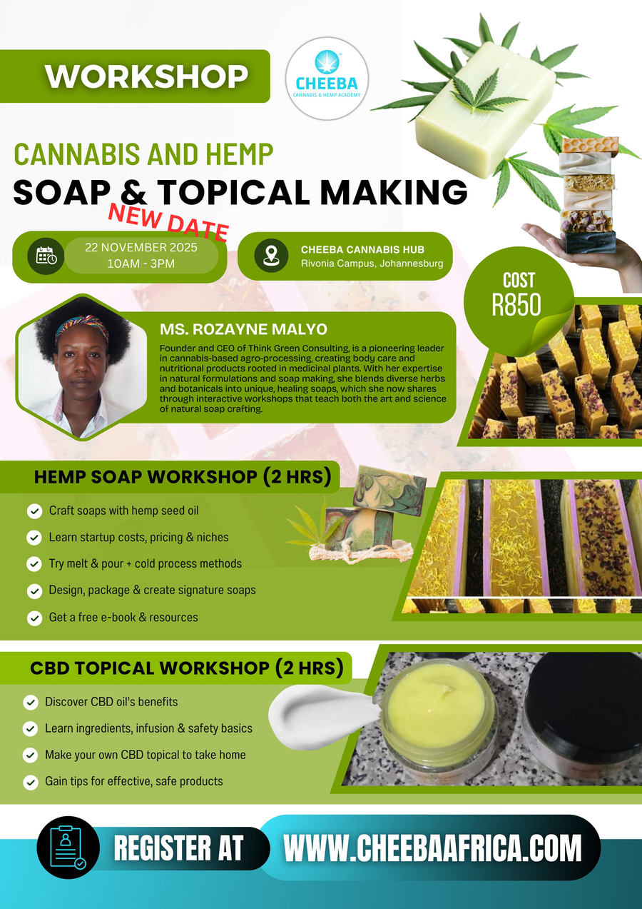Hemp Soap & Topical Workshop - 22 Nov