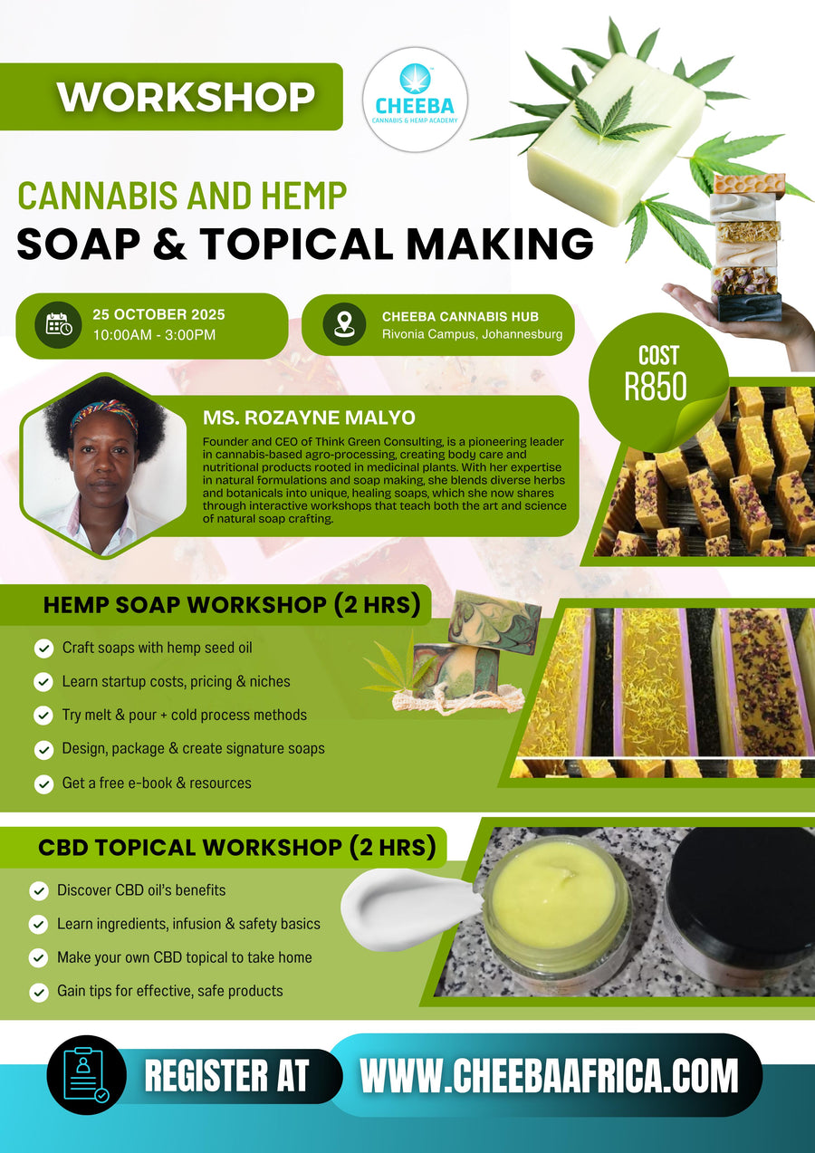 Hemp Soap & Topical Workshop - 25 Oct